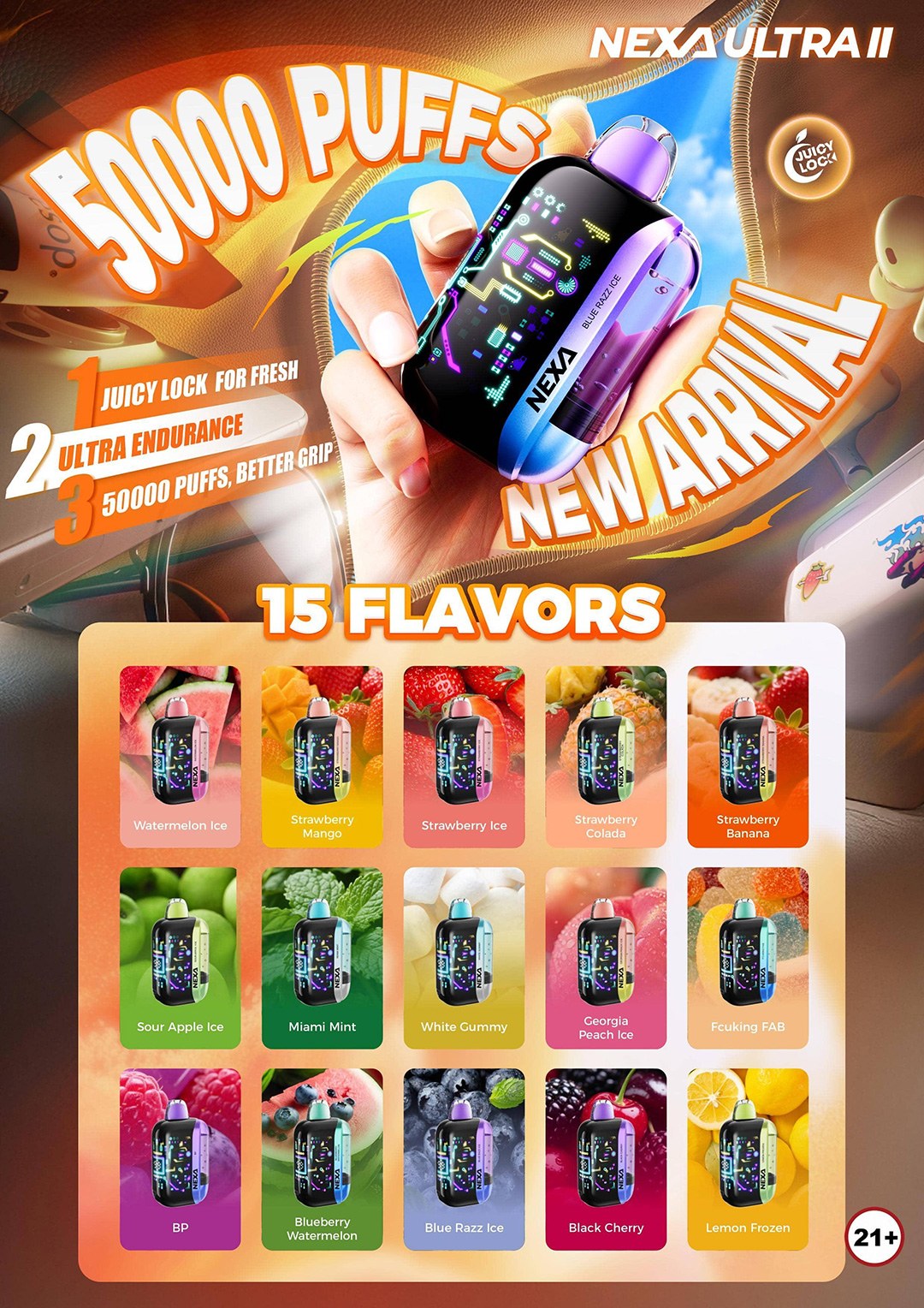 NEXA ULTRA Ⅱ Launching in October: The Most Compact 50000-Puff Device with Juicy Lock for Fresh缩略图