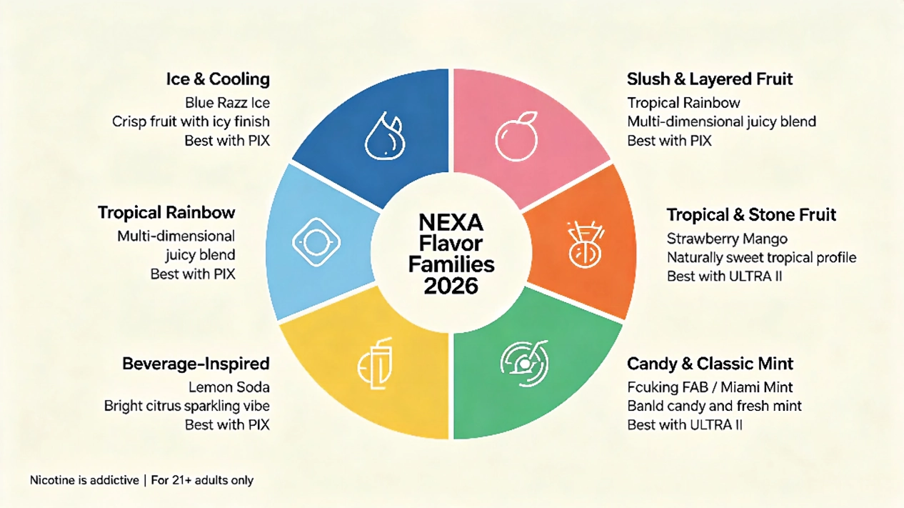 Best Disposable Vape Flavors in 2026: NEXA's Top Picks插图1 Best Disposable Vape Flavors in 2026: NEXA's Top Picks插图1